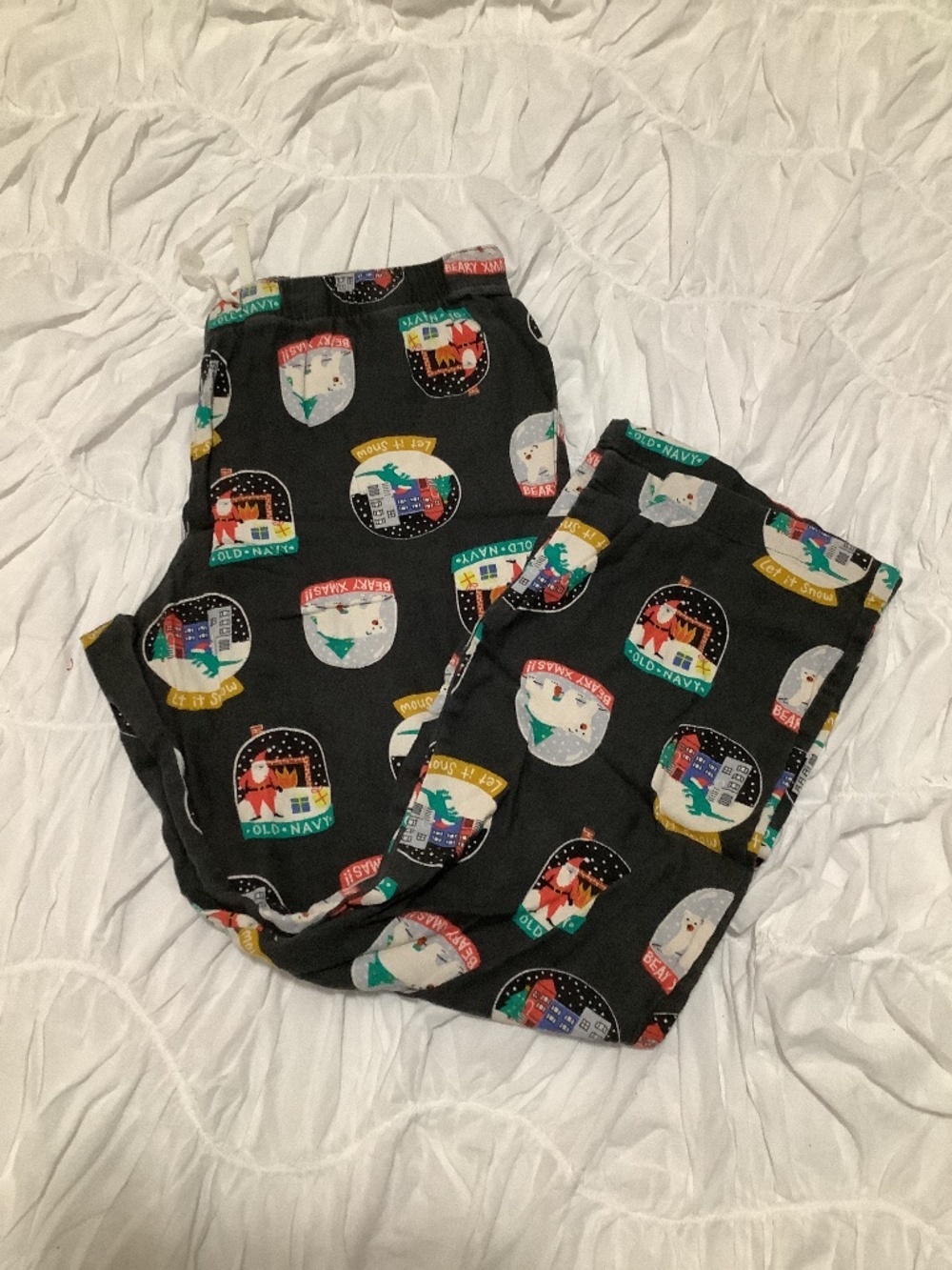 Dark grey Snow globe PJ Pants